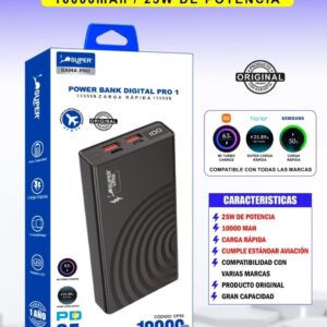 POWER BANK 10000 MAH CARGA RAPIDA